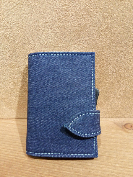 SLIM BUTTON DENIM POLVERE