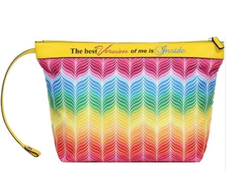 Le Pandorine - Sacca interna borsa Raimbow - Piume colorate